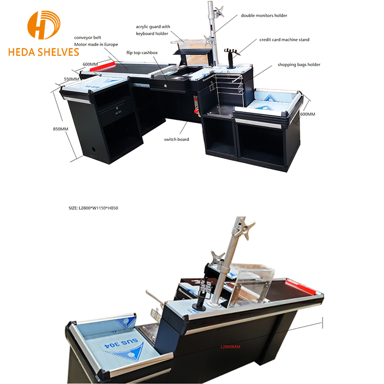 Supermarket Cashier Desk Equipment