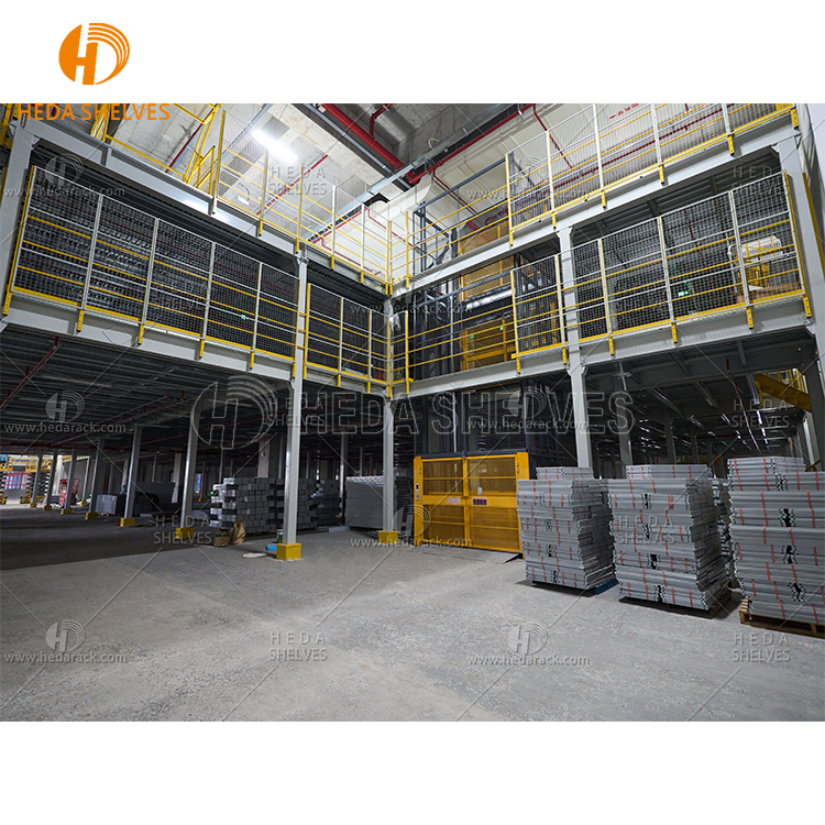 Heavy-Duty Industrial Steel Storage Racks Mezzanine Floor Platforms Pallet Racking Systems for Attic Lofts and Warehouses