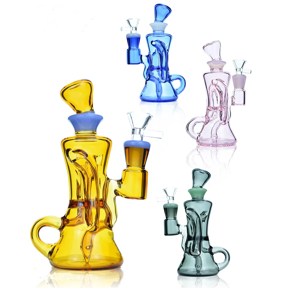 Microscope Surround Tube Recycler Hitman Glass Water Smoking Pipe