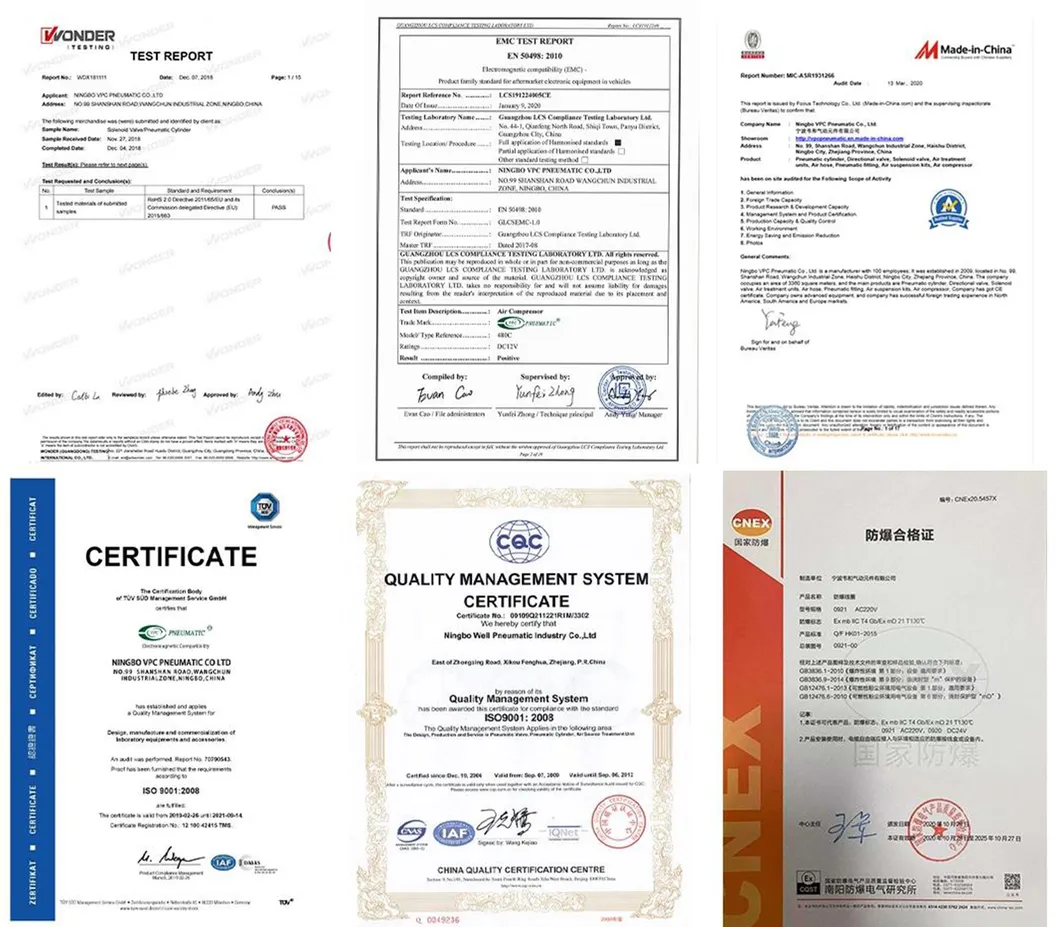 Product Certifications