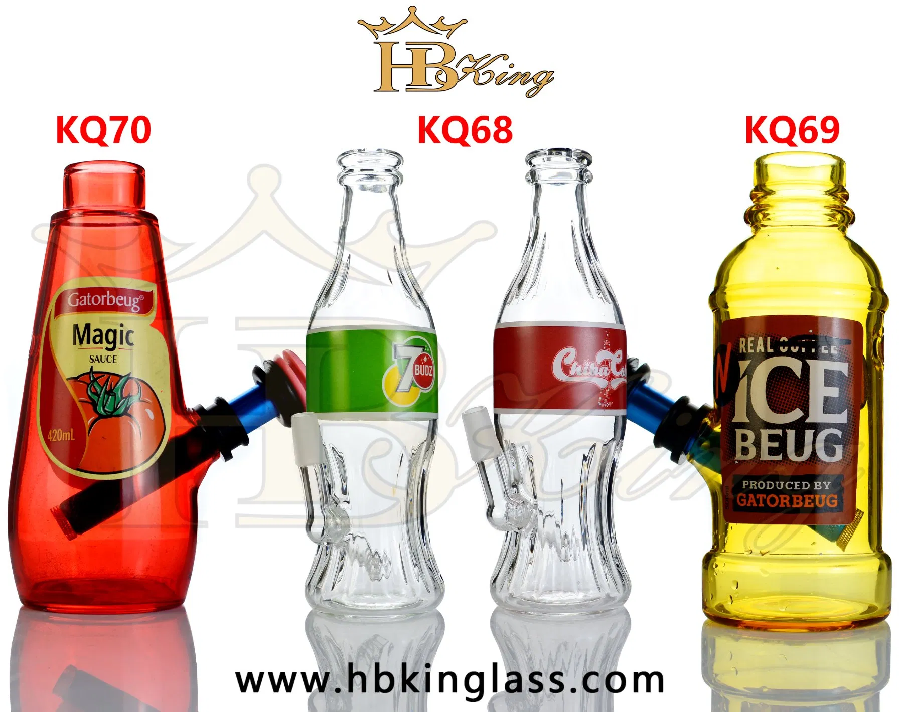 High-Tech Glassworks Rolling Cola Bottle Water Pipe Oil Rig