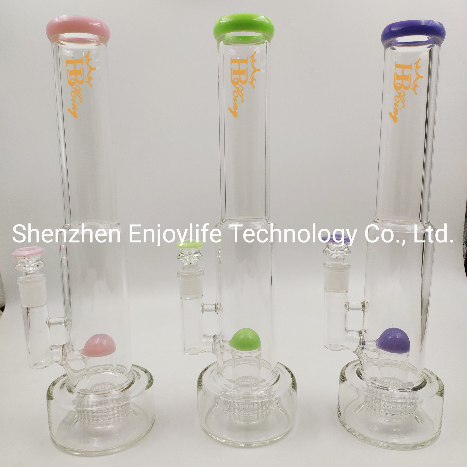 17 Inches Roor 3 Honeycomb and Color Percolator Glass Water Smoking Pipe Glass Pipe