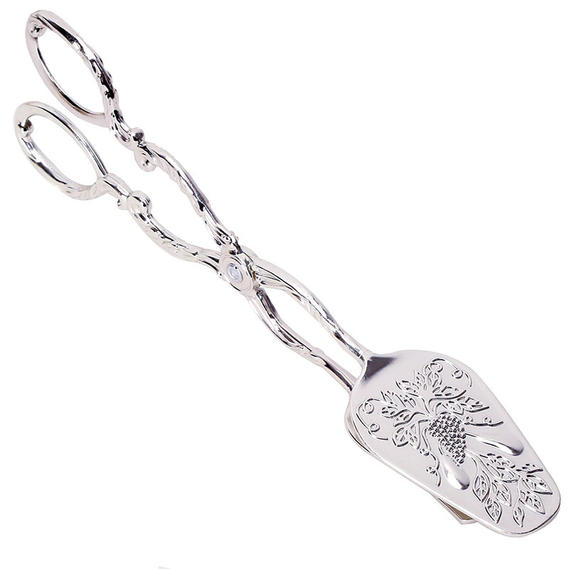 Retro Bread Clip Serving Pasta, Salads, Meat and Vegetables Kitchenware Creative Luxury Metal Cake Food Tong Baking Tool