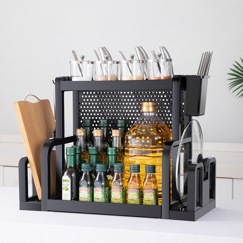 Kitchen Accessories Organizer Set Condiment Rack, Spice Holders, Knife Storage Mi30288