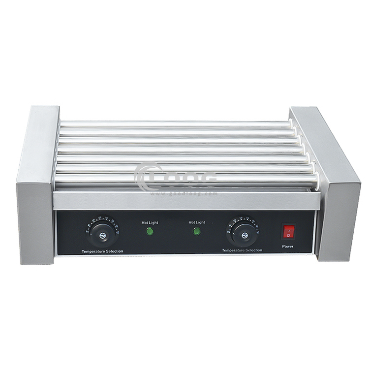 Food Street Snack Equipment Electric Household BBQ Grill Hot Dog Rolling Machine 220V Sausage Making Machine for Convenience Store