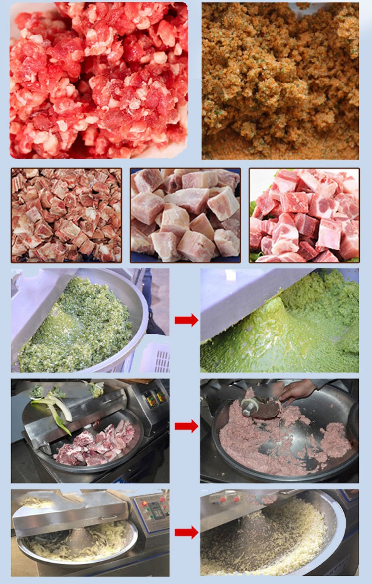 Heavy Duty Vegetable Meat Chopper with High Speed Blades for Industrial Food Preparation