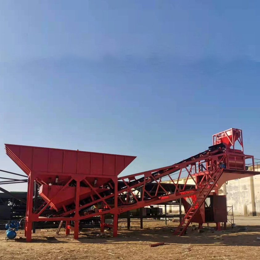 Mini Small Mobile and Stationery Cement Concrete Mixing Batching Plant