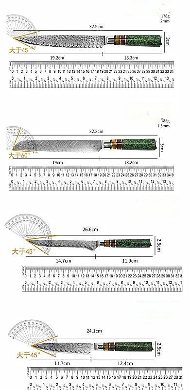Chef Knife Set Detail 1