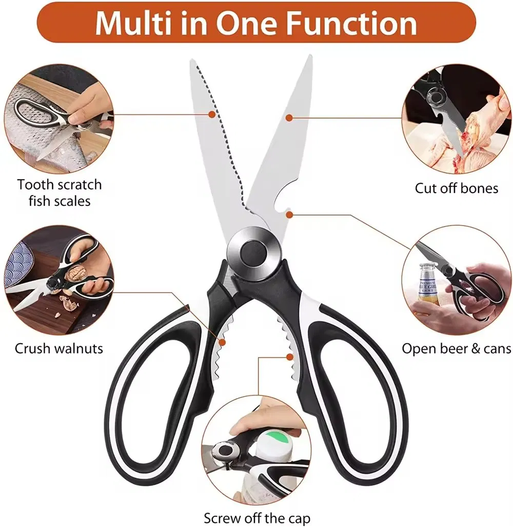 Heavy Duty Chicken Bone Scissors Kitchen Shears for Cutting Meats