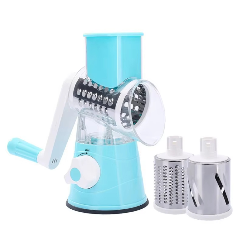 Wholesale Rotary Hand Manual Vegetable Chopper Cheese Grater Handy Stainless Steel Smart Innovative Kitchen Gadget
