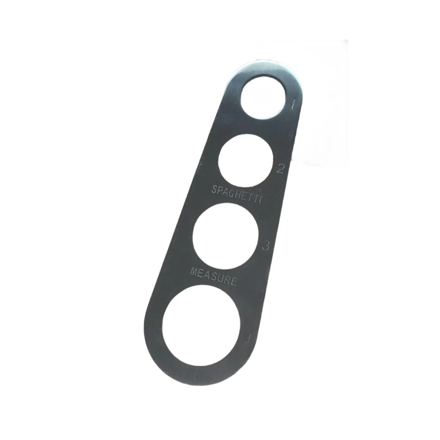Pasta Measuring Ruler, 4 Holes Stainless Steel Kitchen Tool for Spaghetti and Noodles
