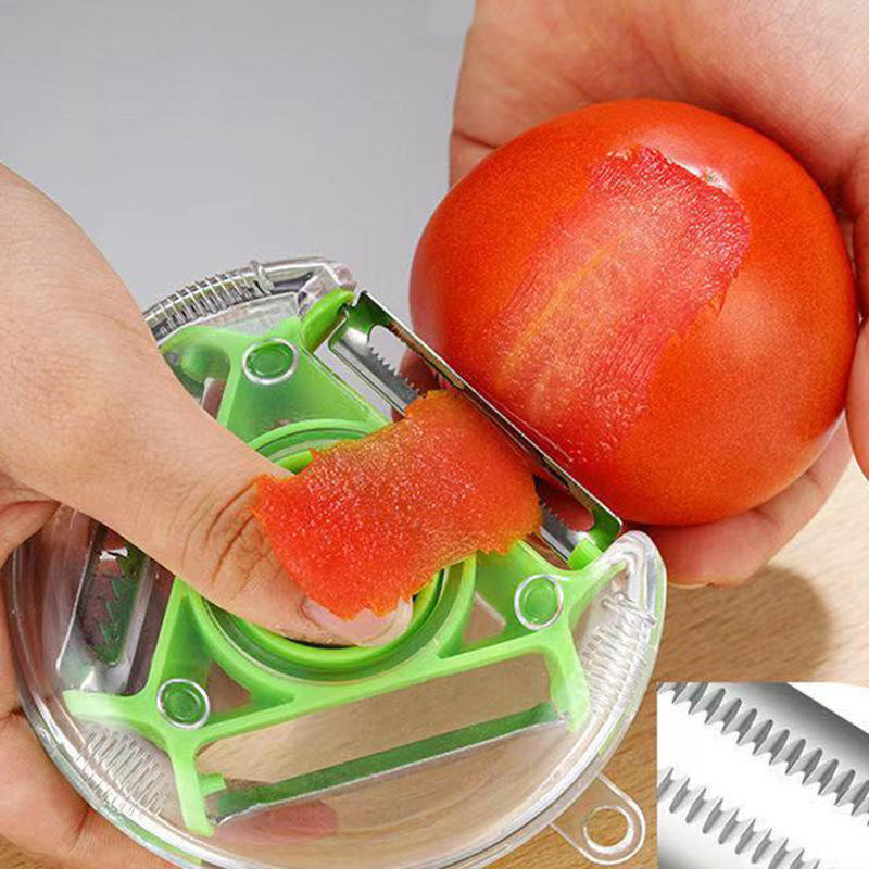 Wholesale Multifunction Home Kitchen Tools Three-in-One Vegetable Grater Rotatable Fruits Potato Peeler