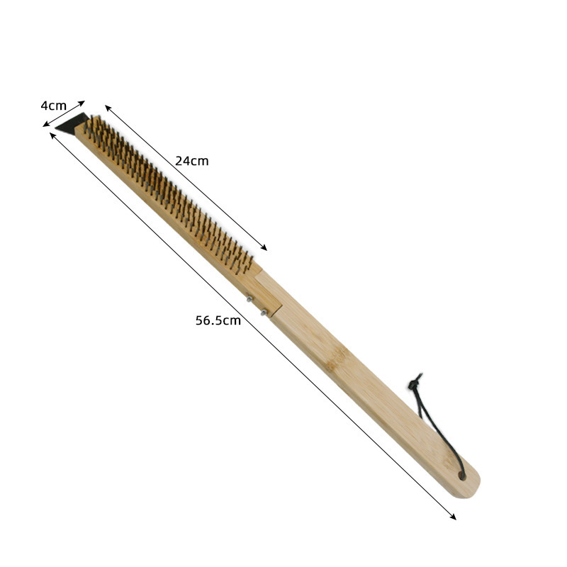 Pizza Oven Brush, Grill Cleaning Brush with Scraper Ez29411