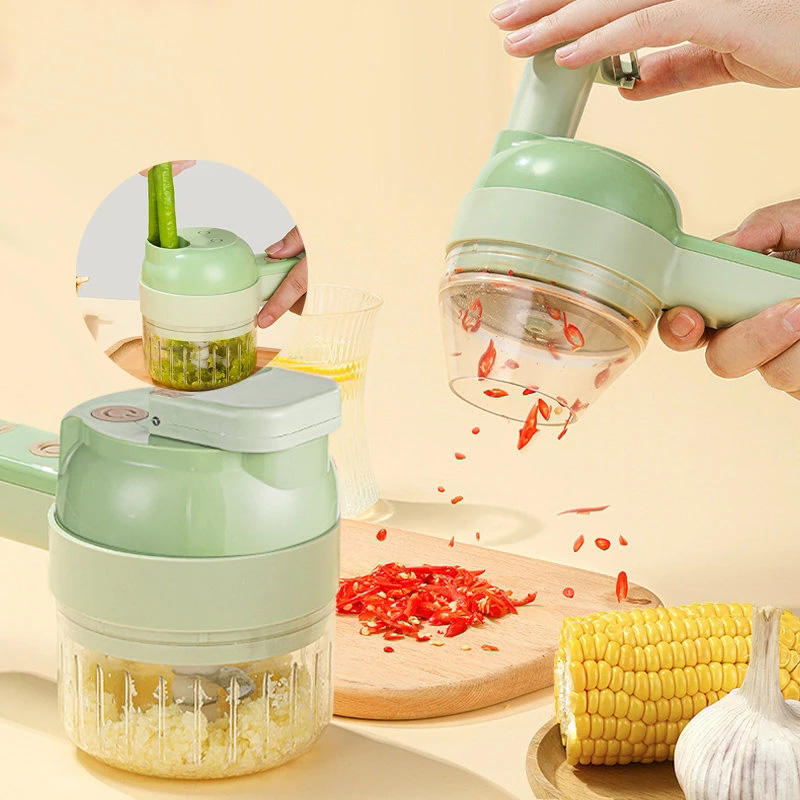 Amazo Hot Selling 2025 Electric Garlic Chopper Onion Cutter USB Charging Kitchen Gadgets Helper USA Home Kitchen Accessories