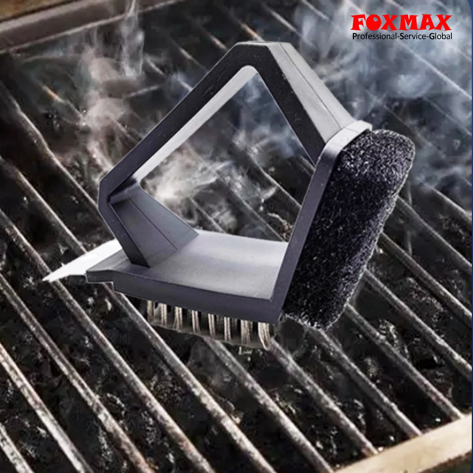 Heavy-Duty Grill Cleaning Brush with Durable Bristles for Tough Grime