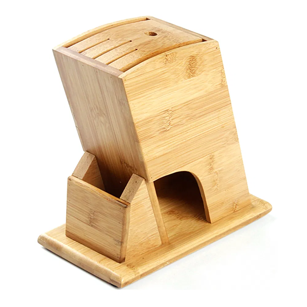 Bamboo Knife Block Set Storage