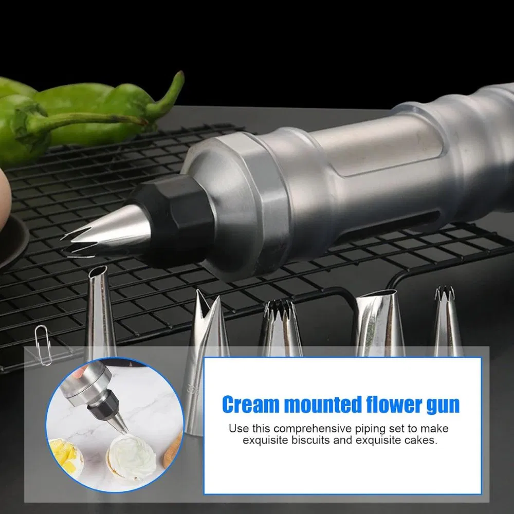 Manual Batter Dispenser Cookie Press Molds Biscuit Maker Baking Tools Esg18305