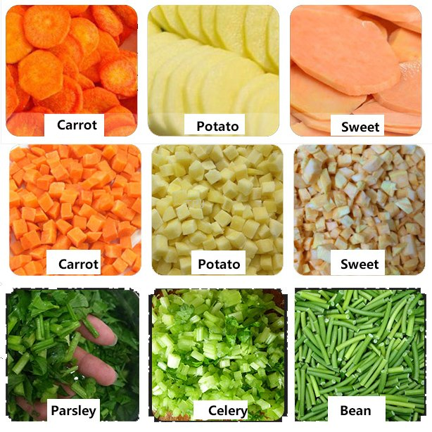 Commercial Double-Head Tomatoes Carrots Vegetable Fruit Dicing Cutting Slicer Chopper for Professional Vegetable Preparation