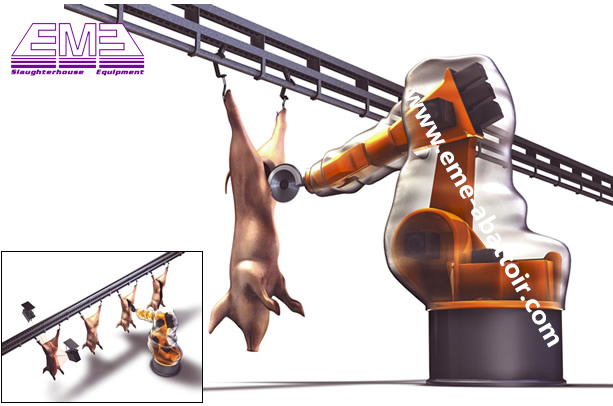 Pig Slaughtering Equipment Automatic Pig Carcass Splitting Saw for Meat Processing Machine