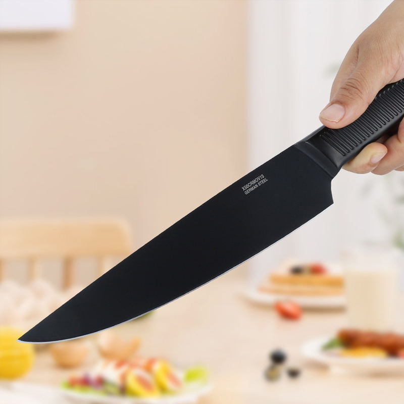 Home Use Kitchen Cutting Tools with Solid Wood Knife Block