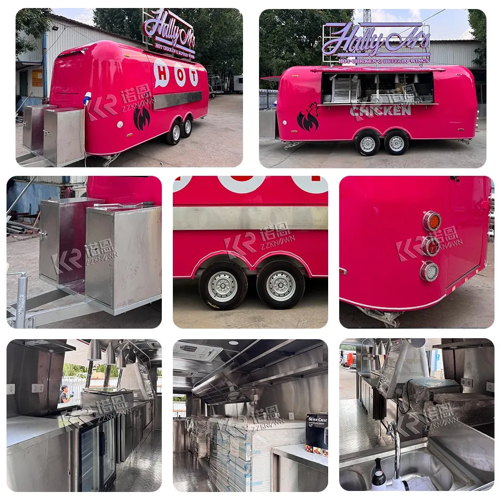 Multi Functional Catering Cart Stainless Steel Catering Trailer Concession Stand Trailer Mobile Kitchen