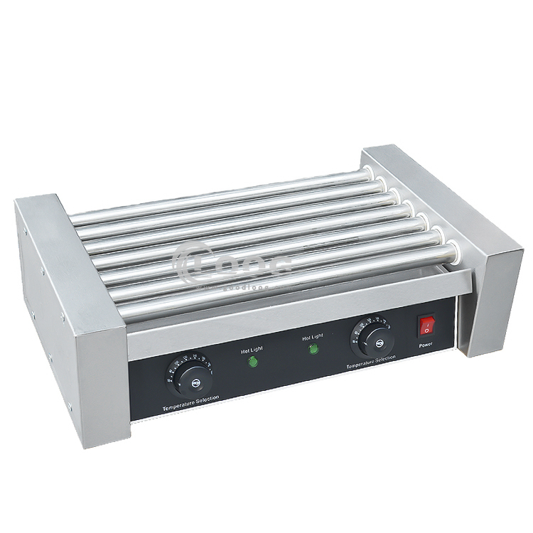 Food Street Snack Equipment Electric Household BBQ Grill Hot Dog Rolling Machine 220V Sausage Making Machine for Convenience Store