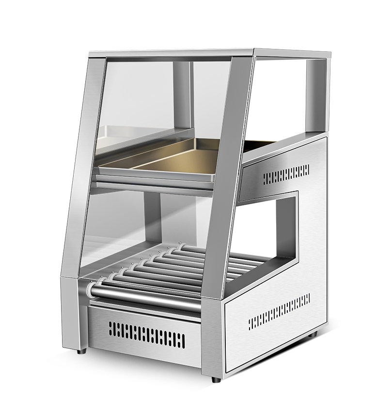 Commercial 19 Tube 2 Layer Hot Dog Fryer Sausage Baking Cooking BBQ Machine Griddle Hot Sales