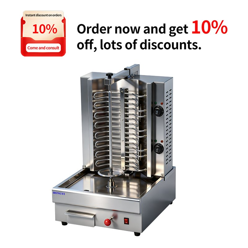 Barbecue Skewer Kitchen Equipment: Double-Headed Middle Eastern/Turkish Kebab Grill