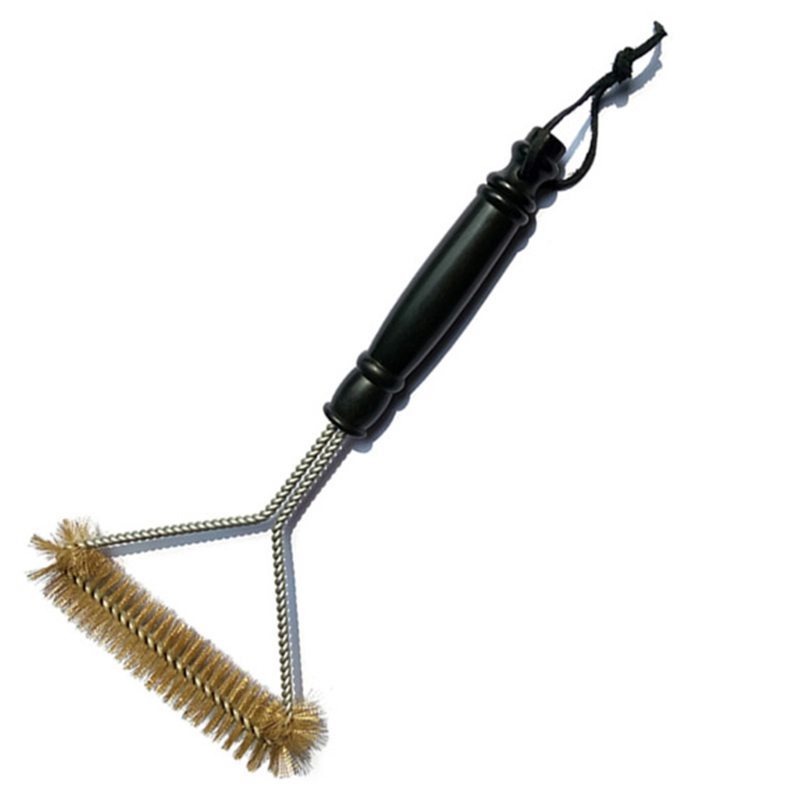 Durable Copper-Plated Wire Grill Cleaning Brush for Gas and Charcoal Grills