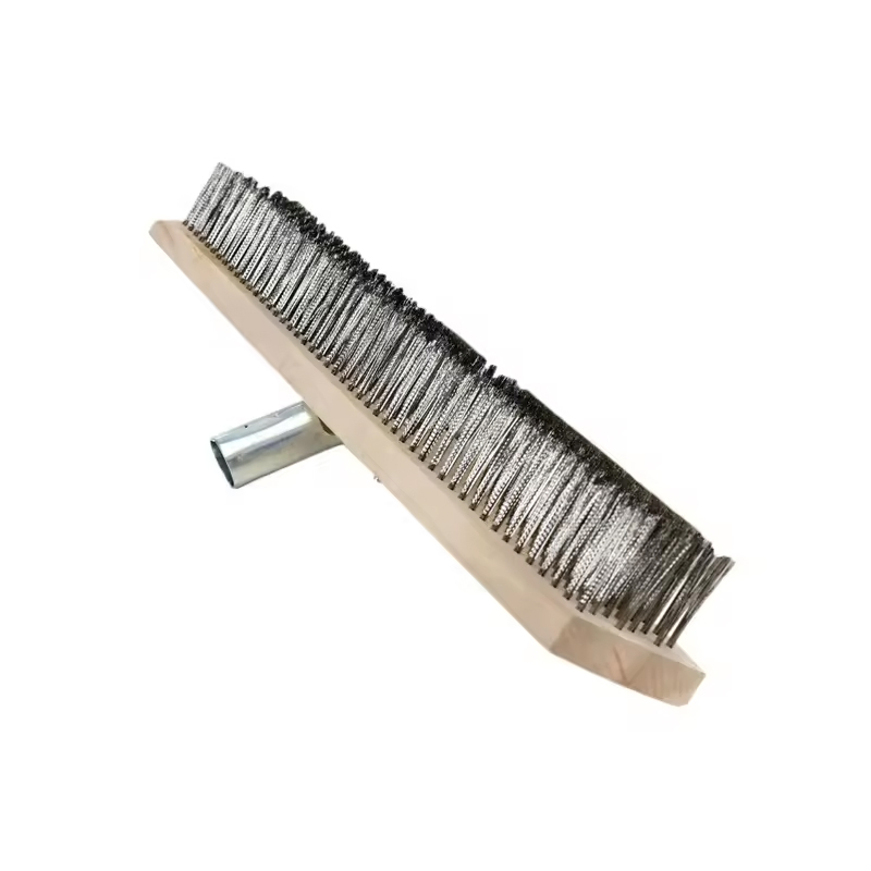 Grill Brush and Scraper Natural Color Handheld Sustainable Double Sided Oven Cleaning Brush