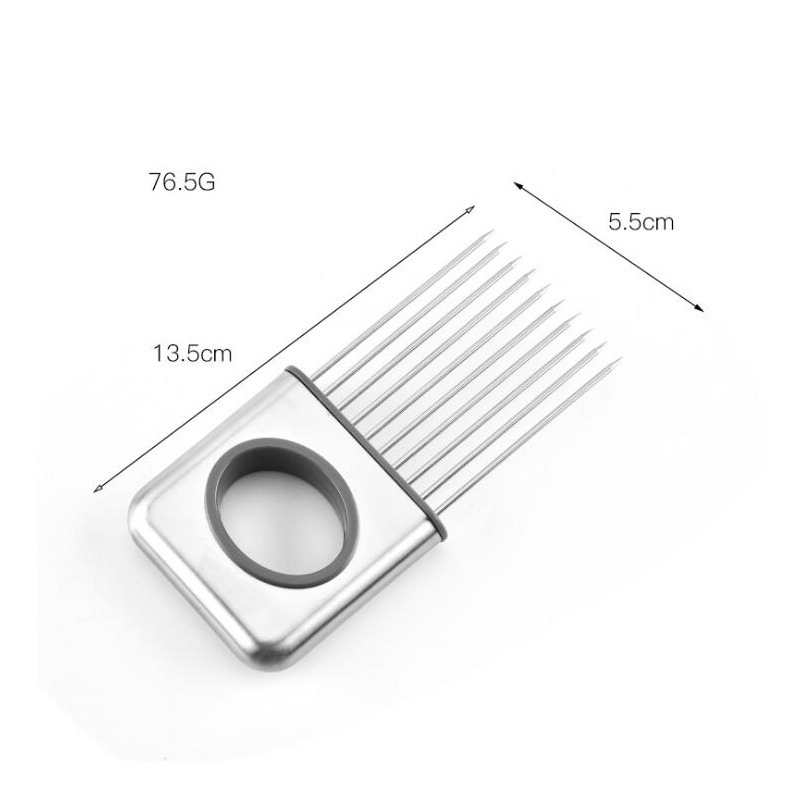 10 Prongs Stainless Steel Food Slicing Helper Holder Cutting Fixed Tools Bl12202