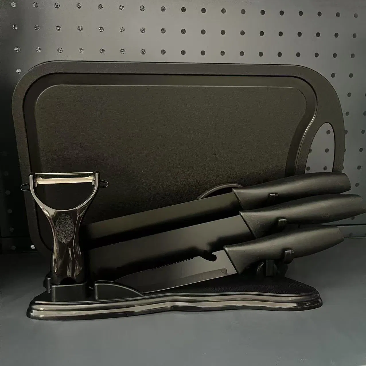 Professional Stainless Steel Chef's Knife and Cutting Board Bundle