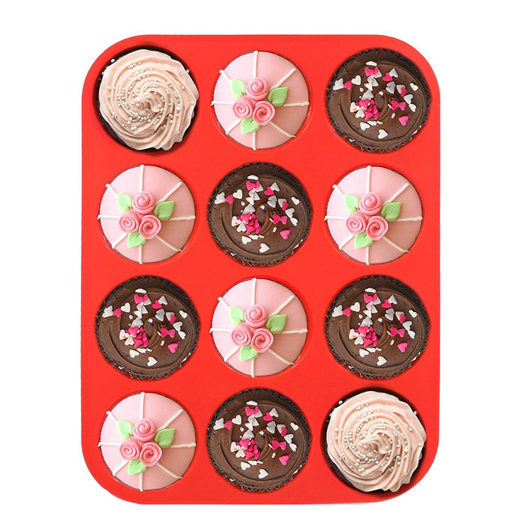 Baking Tool 12 Cavity Castle House Shape Chocolatesilicone Pancake