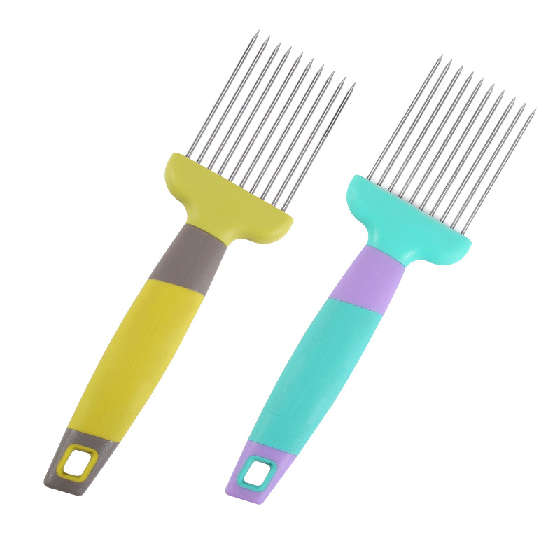 Stainless Steel Onion Fork for Cutting Steak Needles Cutting Tool Holder Wbb15997