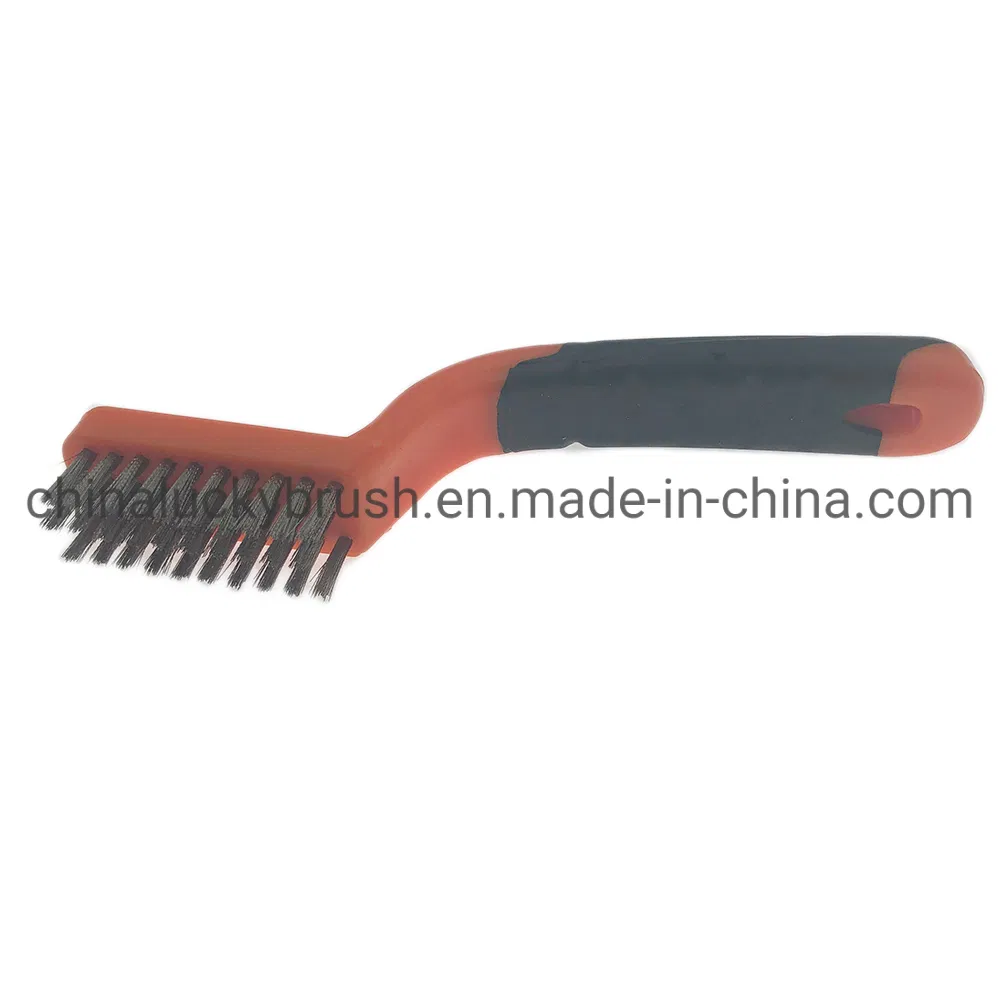 Stainless Steel Wire Grill Cleaning Brush Rust Removal Handle Tool Brush (YY-1035)