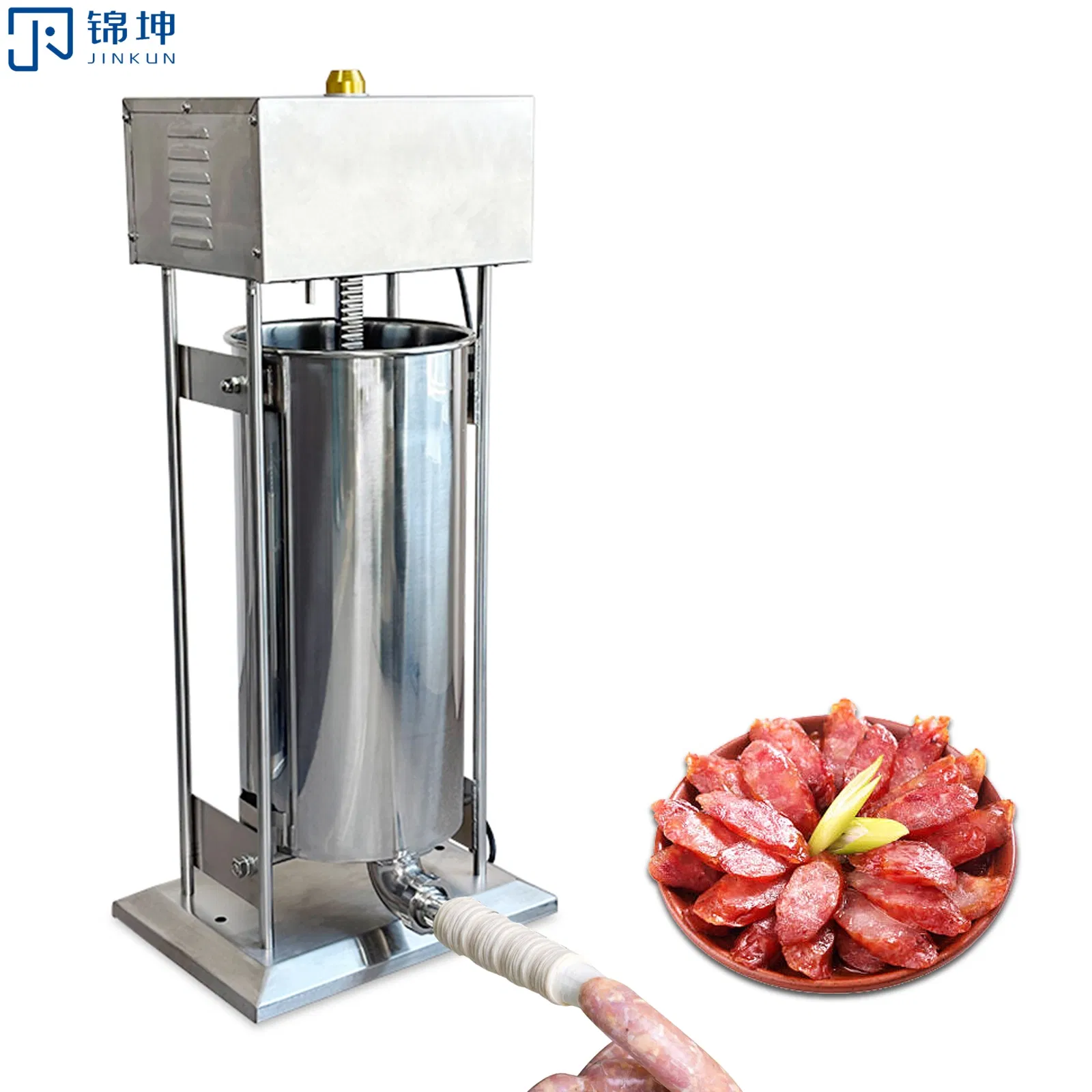 5L Manual Sausage Maker - Stainless Steel Sausage Filler Tool