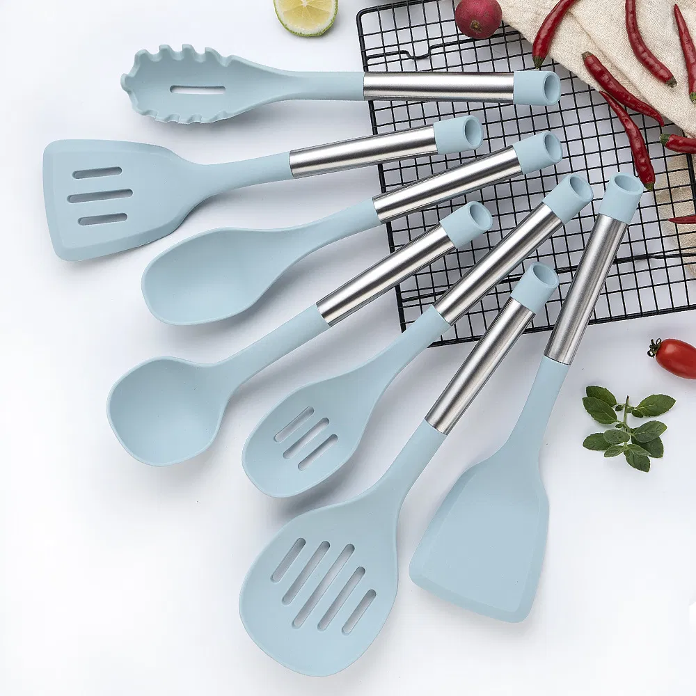 Premium 7-Piece Silicone Kitchen Utensil Set for Effortless Cooking