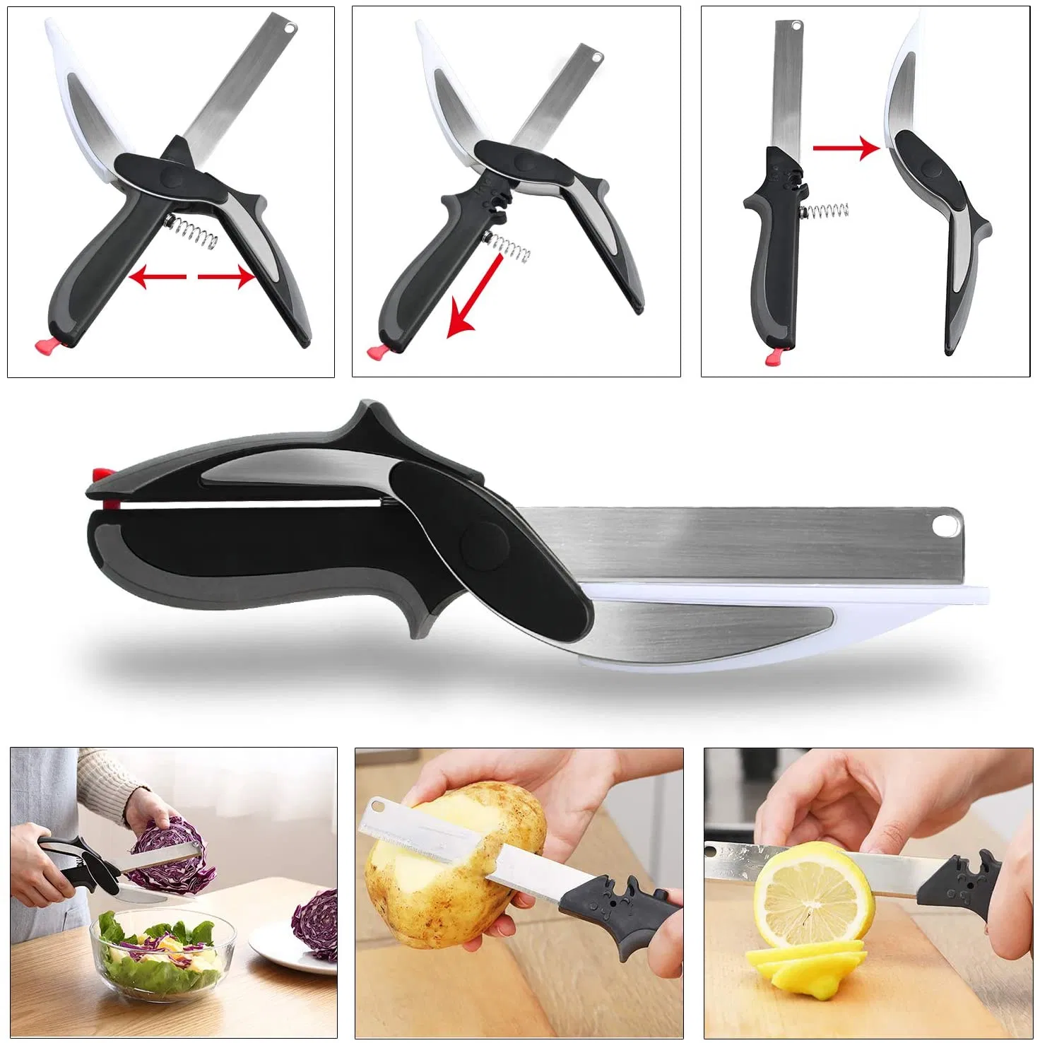 Stainless Steel Kitchen Shears for Vegetables Powerful Multi-Functional Kitchen Scissor