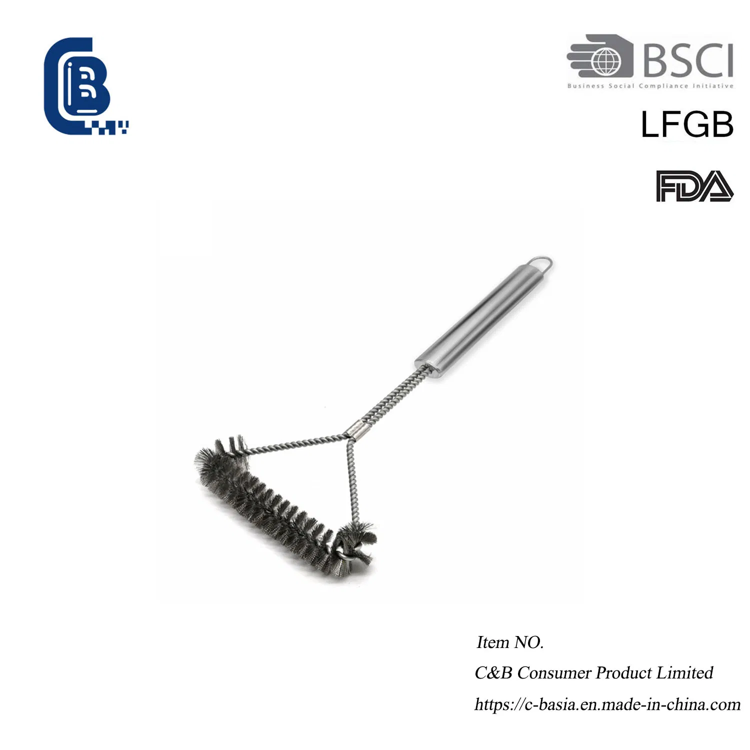 High Quality Reusable BBQ Cleaner Grill Brush Charcoal BBQ Grill Cleaning Brush