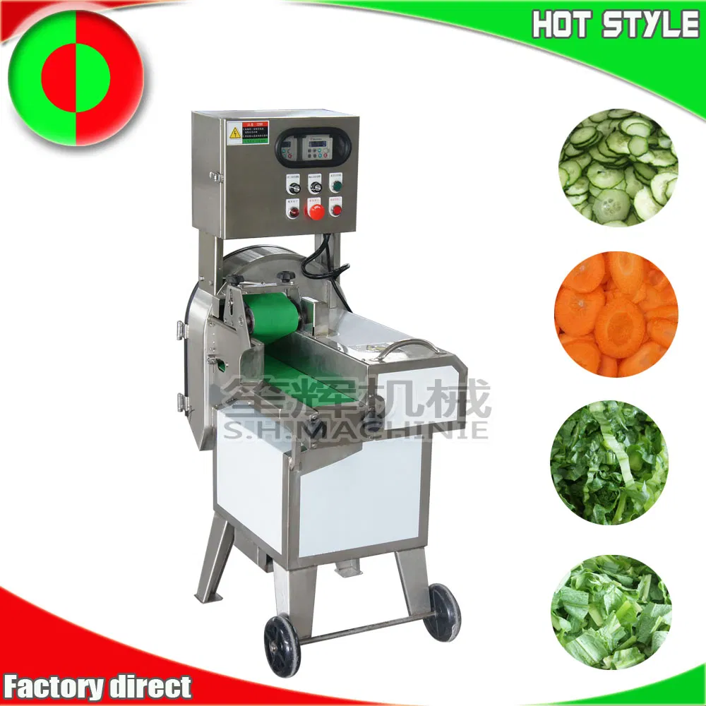 Automatic Kitchen Food Cutter Vegetable Cutting Machine Fruit Cutter Eggplant Slicing Machine Cucumber Slicer