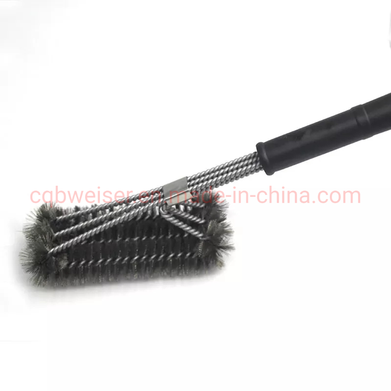 Barbecue Strong Wire Brush Three Wire Oven Brush Cleaning Brush