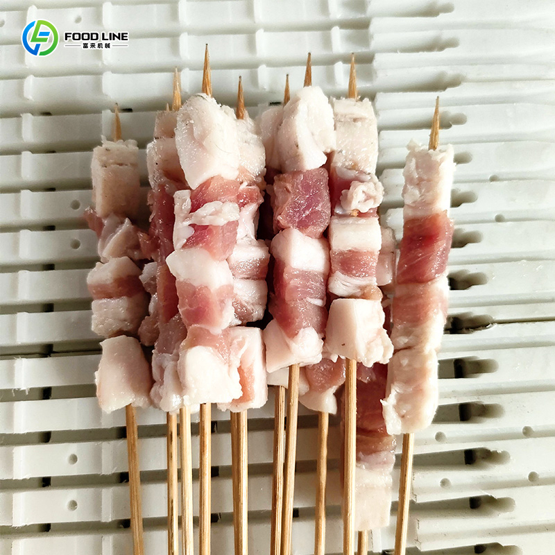 Automatic Temperature Control Meat Skewering Machine for Food Preservation