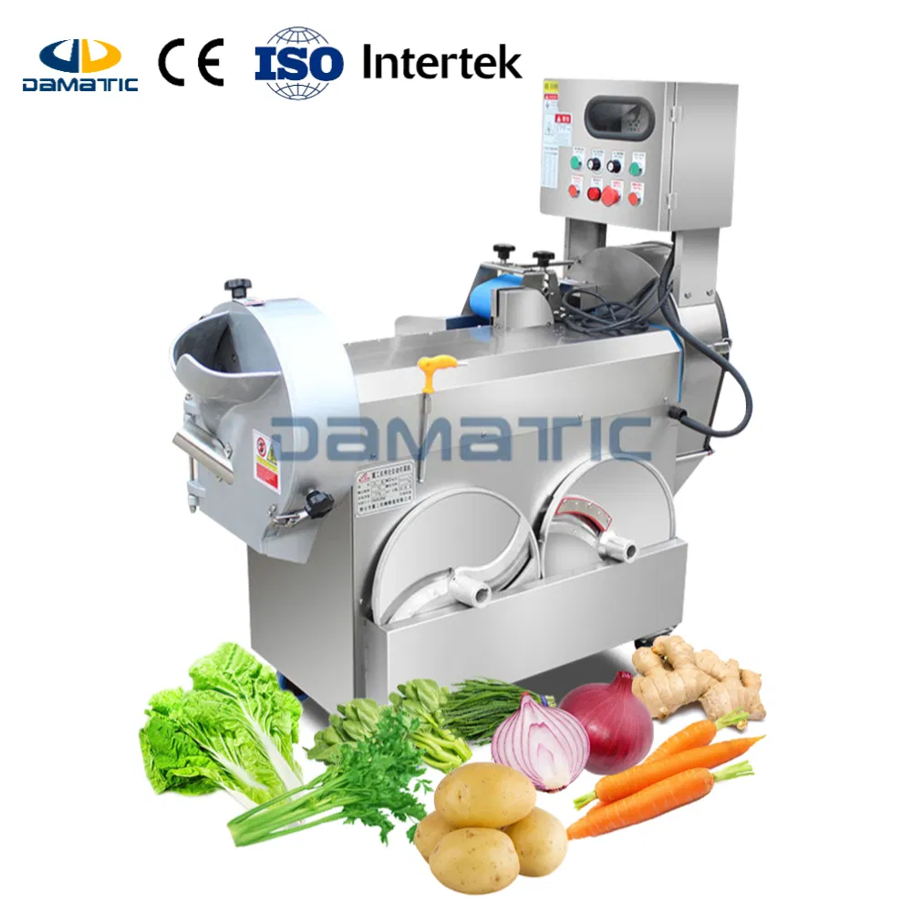 Commercial Double-Head Tomatoes Carrots Vegetable Fruit Dicing Cutting Slicer Chopper for Professional Vegetable Preparation