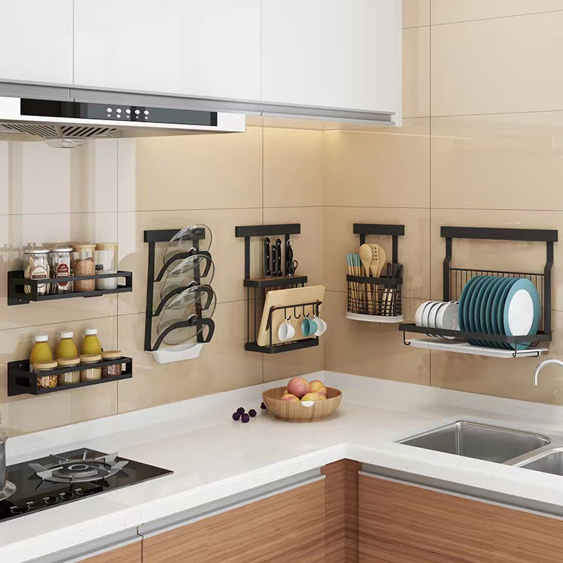 Ultimate Foldable Kitchen Wall-Huang Storage Set: Bowls, Knives, and Cutting Board