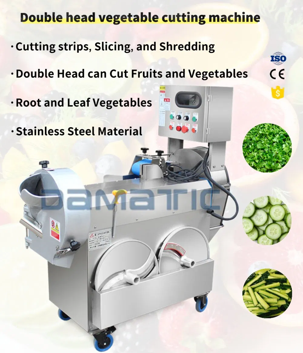 Double Head Vegetable Cutting Machine