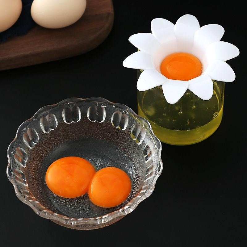 1PC Egg Separator, Flower Design Egg Separator for Kitchen, Kitchen Baking Tools