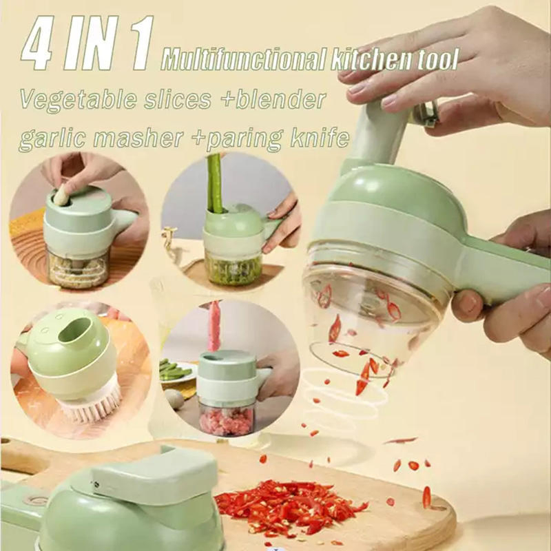 Amazo Hot Selling 2025 Electric Garlic Chopper Onion Cutter USB Charging Kitchen Gadgets Helper USA Home Kitchen Accessories