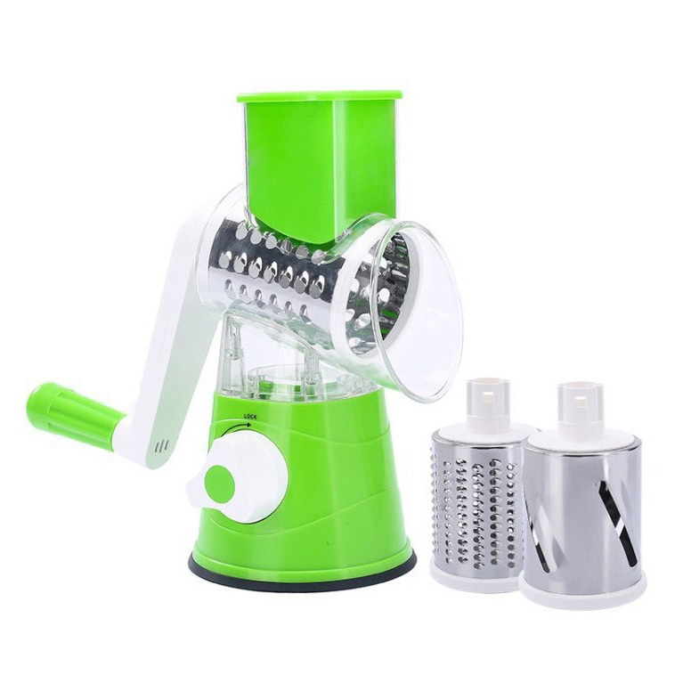 Wholesale Rotary Hand Manual Vegetable Chopper Cheese Grater Handy Stainless Steel Smart Innovative Kitchen Gadget