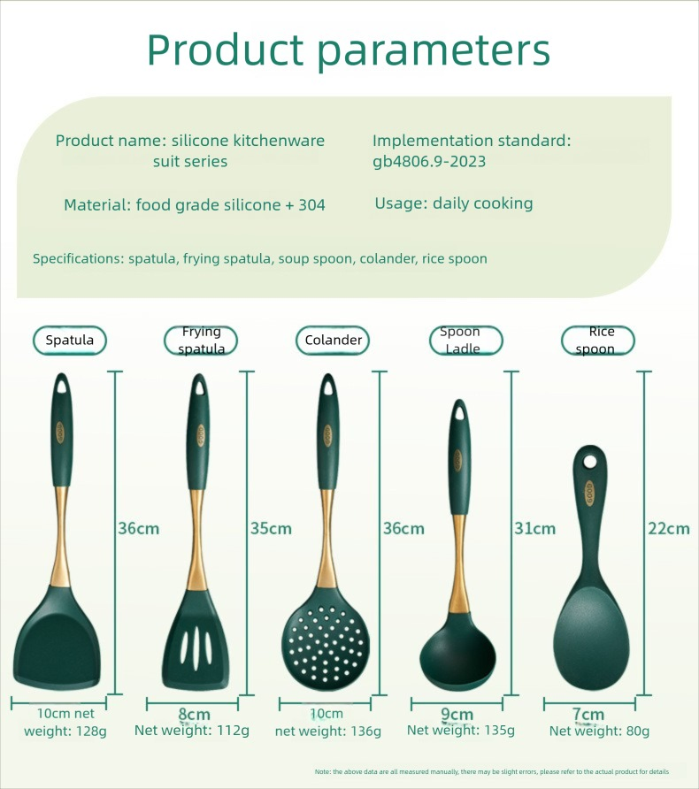 Premium Non-Stick Silicone Kitchen Utensil Tool Set for Professional Home Cooking