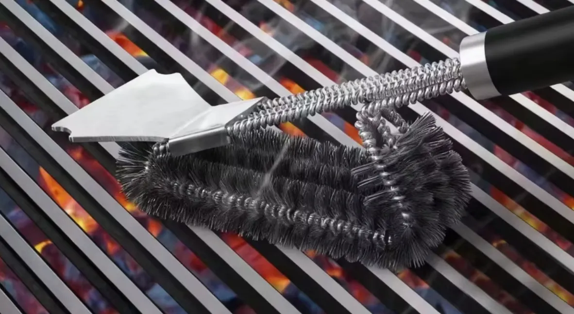 Durable Stainless Steel BBQ Brush for Grate Maintenance